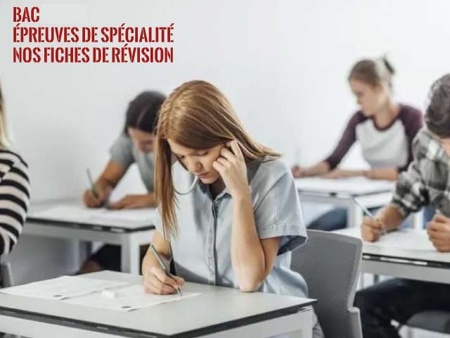 Bac 2023 : épreuves de spécialité, coup de pouce révision