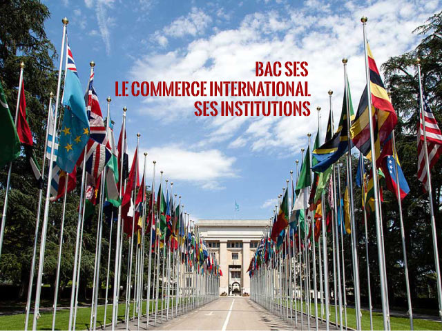 Bac Spé SES - Le commerce international et ses institutions