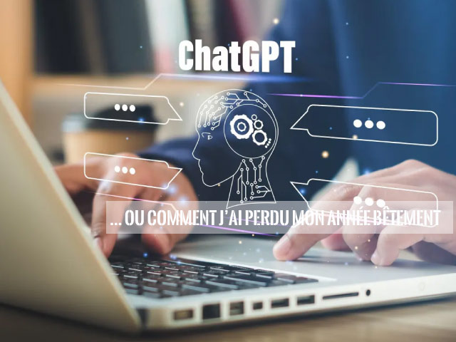 « C'est ChatGPT qui l'a dit » - Ou comment j'ai perdu mon année bêtement