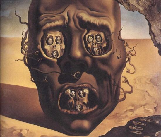 Le visage de la guerre de Salvador Dalí