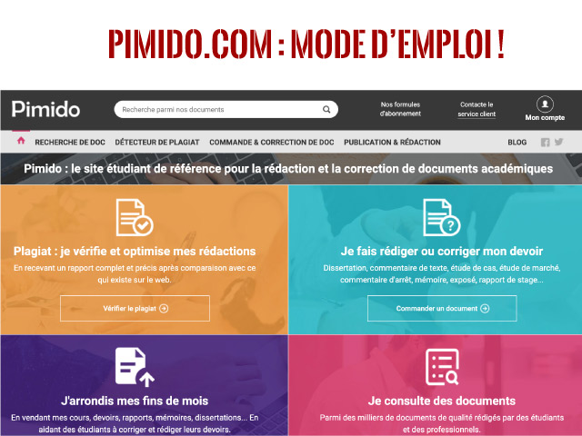 Mode d'emploi du site Pimido : consulter, référencer, gagner de l'argent