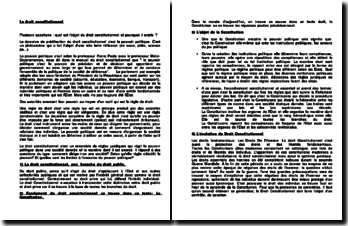 Commentaire De Texte Droit Constitutionnel L1 Exemple  Le Meilleur Exemple