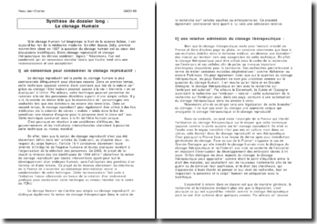 dissertation clonage humain dissertation clonage humain