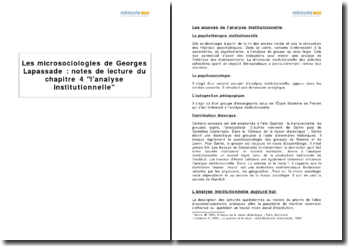 Les Microsociologies De Georges Lapassade Chapitre 4 L - 
