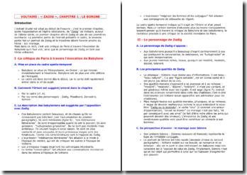 introduction commentaire voltaire zadig