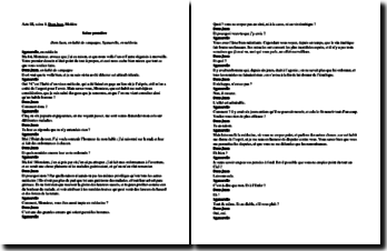 Texte Dom Juan Acte 3 Scene 1  Exemple de Texte