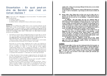 Exemple De Dissertation Sur Le Roman - Exemple de Groupes