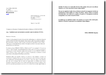 Lettre De Motivation Pour Université Medecine - Template 