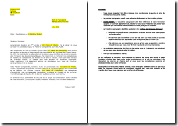 Lettre De Motivation Master Cpe  Soalan ay