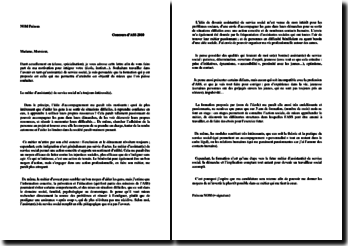 Exemple Lettre De Motivation Concours Assistant De Service Social