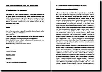 Commentaire De Texte Dom Juan Acte 1 Scene 2  Exemple de Texte