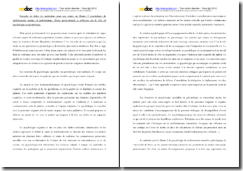 Lettre De Motivation Candidature Master 2 Psychologie Clinique