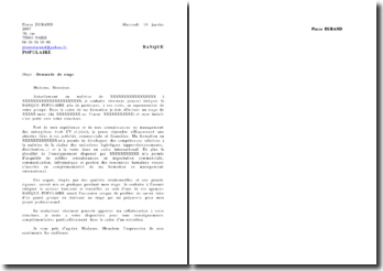 Lettre De Motivation , Stage , Banque Populaire